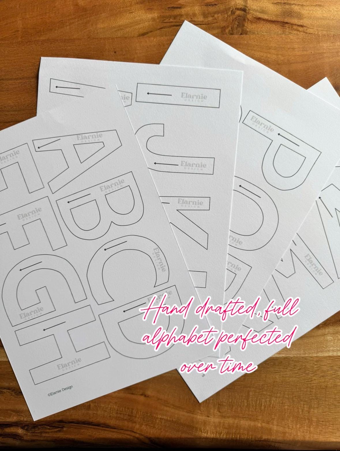 Alphabet Garland Sewing Pattern – Custom Fabric Bunting DIY PDF