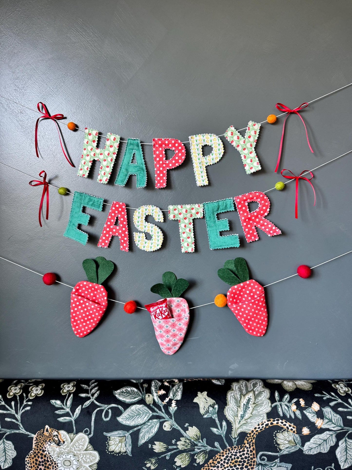 Easter Carrot Garland Sewing Pattern – Beginner-Friendly DIY PDF