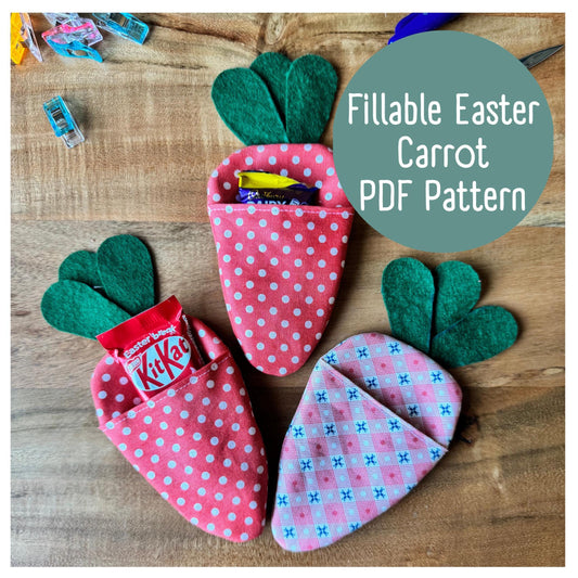 Easter Carrot Garland Sewing Pattern – Beginner-Friendly DIY PDF