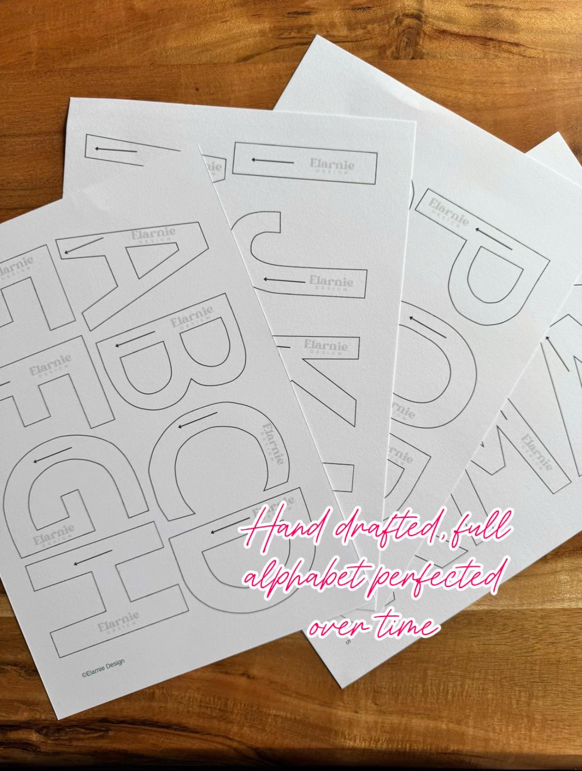 Party Decor Sewing Pattern Bundle – Fabric Crown, Alphabet & Number Templates (PDF Download)